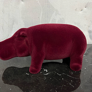 Скульптура Hippo Mini Bordeaux Q451/10 BO  Adriani&Rossi Италия