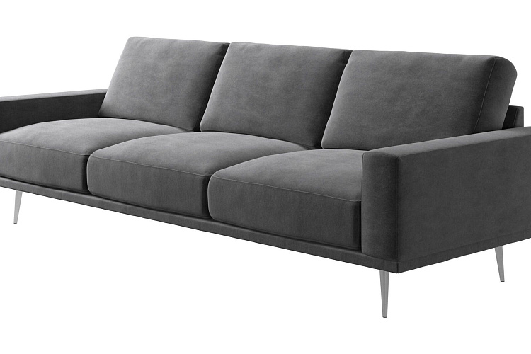  Диван Carlton - Velvet 3030 Серая ткань , фото № 1