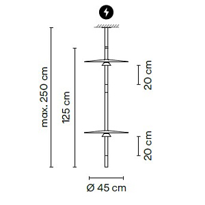 Подвесной светильник Vibia Flamingo Flamingo Mini 1590 Black 159011/1B_10