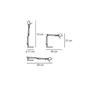 Настольная лампа Artemide Tolomeo Micro A011800
