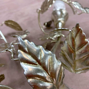 Бра металл серебро