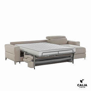 Диван-кровать угловой итальянский со спальным местом Eclettico Calia Italia подлокотники на выбор