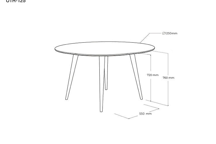  Стол ULTRA круглый , фото № 12