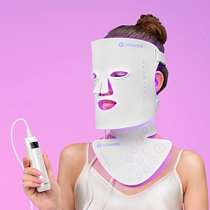 Силиконовая маска для фотоомоложения лица Yamaguchi LED Light Face Mask