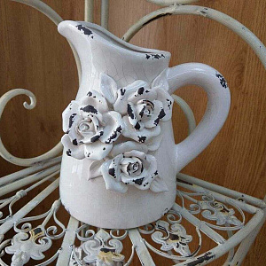 Кувшин 3 rose piccola белый стиль shabby chic