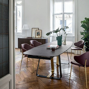 Стол обеденный раскладной SUNSHINE CS4128-. Calligaris.
Итальянский стол с керамической столешницей
