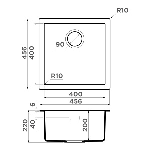 Мойка Omoikiri Yamakawa 45T-U/I-WH