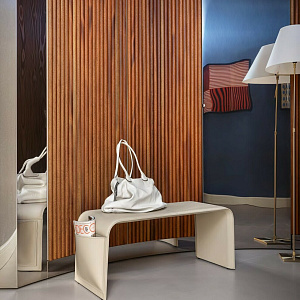 Банкетка Shape Beige   Calligaris Италия из натуральной кожи