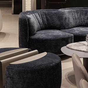 Округлый диван Wave