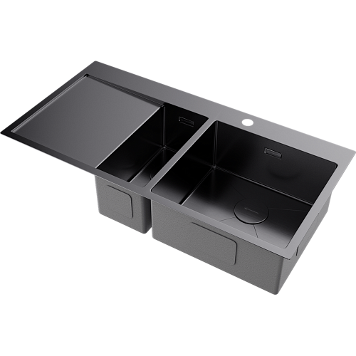  Мойка Omoikiri Akisame 100-2-R-GM , фото № 1