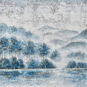 Картина Nebbia incantata 120×120 Природа Италия ручная работа холст
