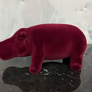 Скульптура Hippo Mini Bordeaux Q451/10 BO  Adriani&Rossi Италия