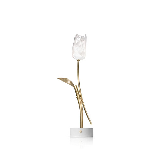 Настольная лампа Slamp Tulip Battery white , фото № 1