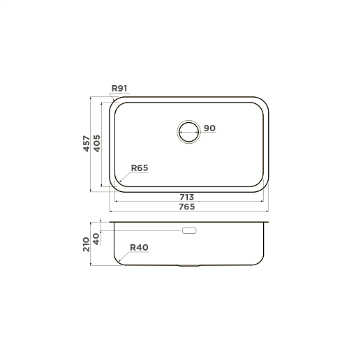  Мойка Omoikiri Omi 76-U/I-IN , фото № 2