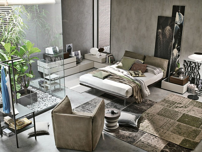  Итальянская деревянная кровать PIUMA , фото № 1