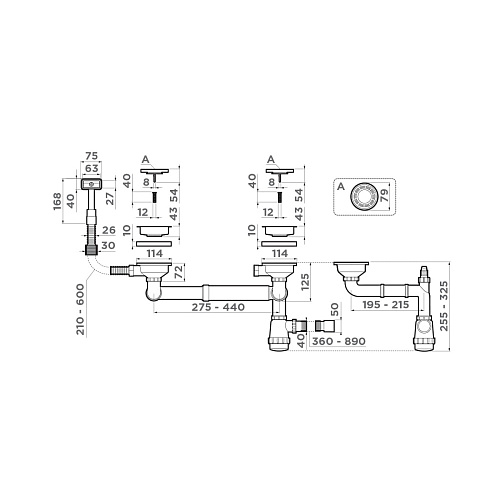 Арматура Omoikiri WK-1,5-S-IN , фото № 2