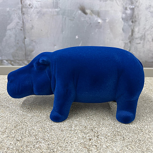 Скульптура Hippo Mini Blu Q451/10 PE  Adriani&Rossi Италия
