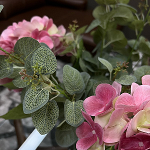 Искусственная гортензия розовая  Rosa L33RO Adriani&Rossi Италия