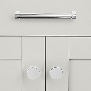 Ручка-кнопка Restoration Hardware Lambeth Smooth Lambeth d.3.2 Polished Nickel 24170165 PN