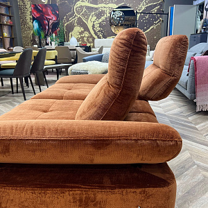 Диван итальянский Alba прямой Calia Italia Италия с шагающей спинкой и увеличением глубины