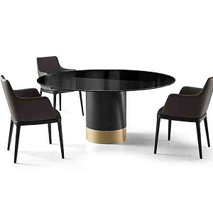 Стол обеденный фиксированный CILINDRO  glass top