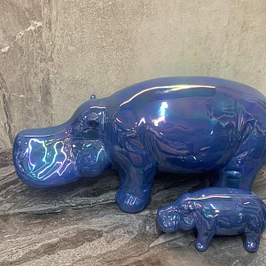 Предмет декора Hippo Big turchese   Adriani Rossi