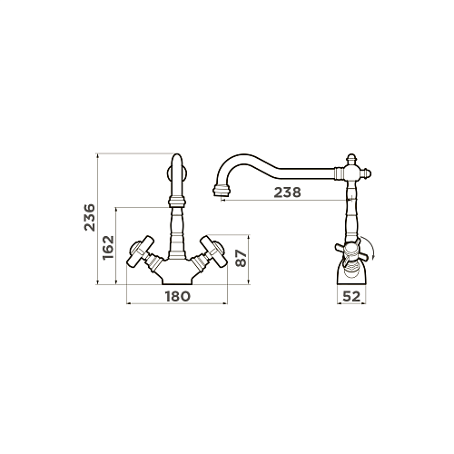 Смеситель Omoikiri Tokigawa-C , фото № 2