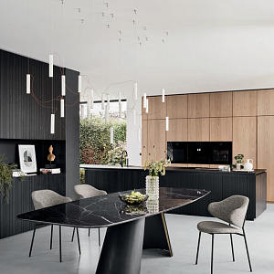 Итальянский Стол фиксированный Apian. Calligaris.
Керамический стол на дизайнерском основании.