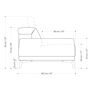 Диван угловой Borghese