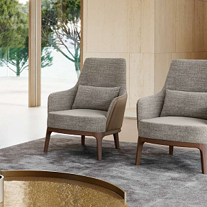 Кресло Max Lounge_base legno