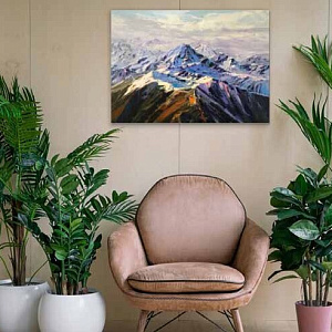 Картина Dolomites 80x60 Природа Италия ручная работа горы Доломиты