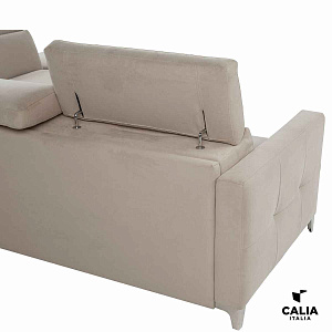 Диван-кровать угловой итальянский со спальным местом Eclettico Calia Italia подлокотники на выбор