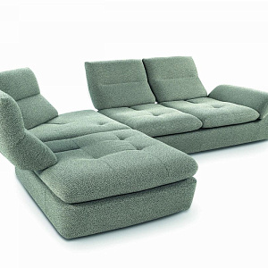 Диван угловой итальянский  Alba Calia Italia Италия с переставной спинкой и регулируемый