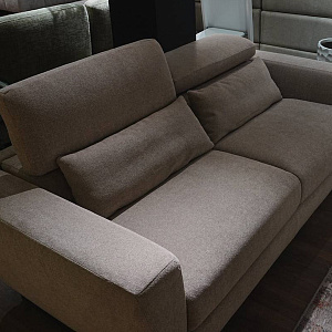 Диван прямой со спальным местом Sugar 140 рогожка светло-бежевая NicolettiHome