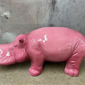 Фигурка Бегемот Hippo Big fuxia