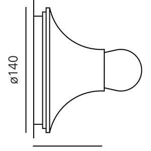 Настенный/Потолочный светильник Artemide Teti Teti Orange A048170