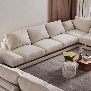 Угловой диван Ферретти (Ferretti), 3920 мм, Рыжий
