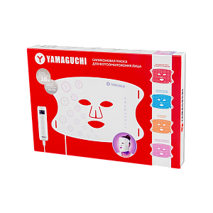 Силиконовая маска для фотоомоложения лица Yamaguchi LED Light Face Mask