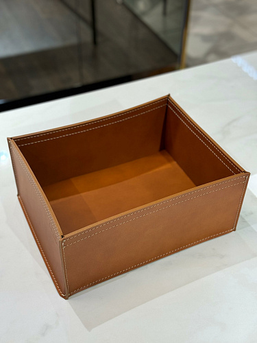  Набор из 3х кожаных корзинок , фото № 5