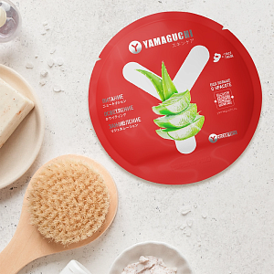 Маска для лица с алоэ <br/>Yamaguchi Aloe Mask