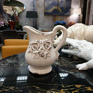 Кувшин 3 rose piccola керамический белый стиль shabby chic