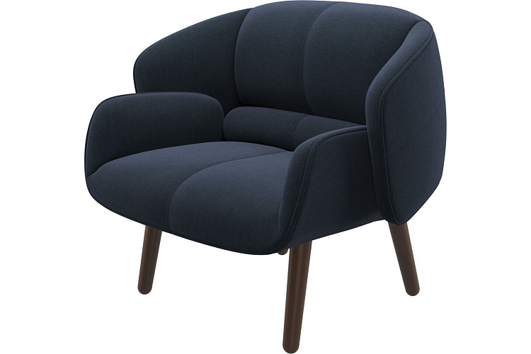  Кресло Fusion - Frisco 2065 Ткань тёмно-синего цвета , фото № 1
