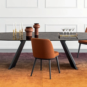 Стол итальянский обеденный  ICARO CS4115-FB 200 Calligaris нераскладной с керамической столешницей
