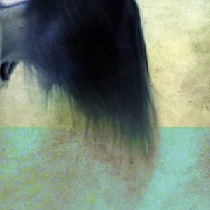 Итальянская картина Piece of Blue Privacy for Soul. Фактурная штукатурка. алюминий. Ivana Dostalova