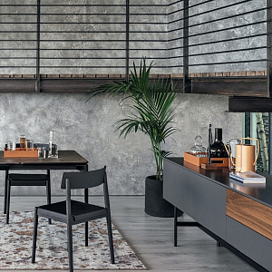 Итальянский Стол обеденный раскладной Silhouette CS4125-R 130. Calligaris.