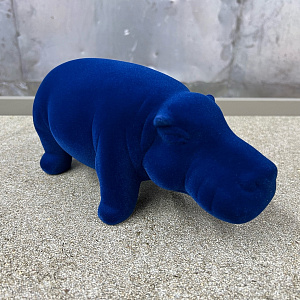 Скульптура Hippo Mini Blu Q451/10 PE  Adriani&Rossi Италия