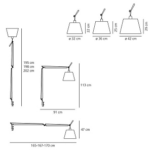 Структура Artemide Tolomeo Mega 0564010A