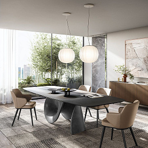 Итальянский Стол обеденный фиксированный Seashell CS4141-FB 250. Calligaris.