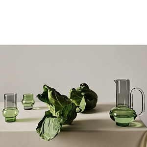 Стакан Tom Dixon Bump Tall Green set of 2
