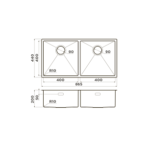 Мойка Omoikiri Taki 86-2-U/IF-LG